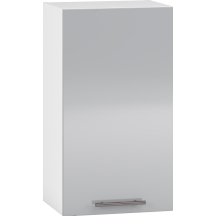 Szafka górna wisząca 1 drzwi G-40/72 Biały / Jasny Popiel Połysk VENTO Podstawowe