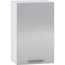 Szafka górna wisząca 1 drzwi G-45/72 Biały / Jasny Popiel Połysk VENTO Podstawowe