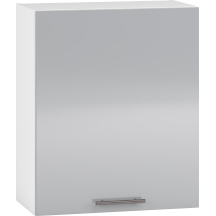 Szafka górna wisząca 1 drzwi G-60/72 Biały / Jasny Popiel Połysk VENTO Podstawowe