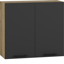 Szafka górna wisząca 2 drzwi G-80/72 Dąb Craft / Antracyt VENTO Podstawowe