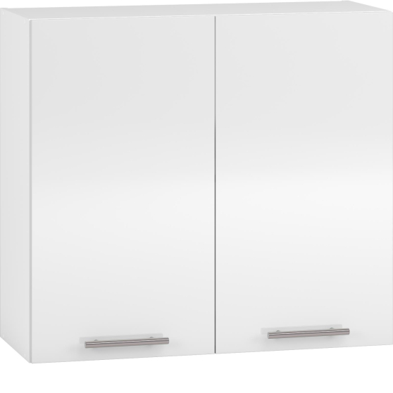 Szafka górna wisząca 2 drzwi G-80/72 Biały / Biały Połysk VENTO Podstawowe
