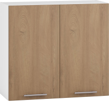 Szafka górna wisząca 2 drzwi G-80/72 Biały / Dąb Miodowy VENTO Podstawowe