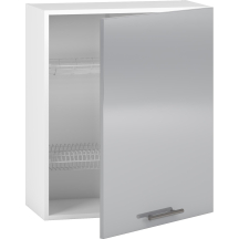 Szafka górna wisząca z ociekarką GC-60/72 Biały / Jasny Popiel Połysk VENTO Podstawowe