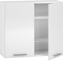 Szafka górna wisząca z ociekarką GC-80/72 Biały / Biały Połysk VENTO Podstawowe