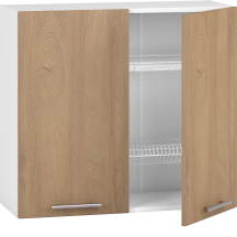 Szafka górna wisząca z ociekarką GC-80/72 Biały / Dąb Miodowy VENTO Podstawowe