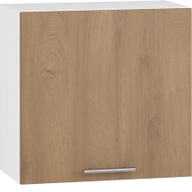 Szafka górna wisząca 1 drzwi GOO-60/58 Biały / Dąb Miodowy VENTO Podstawowe