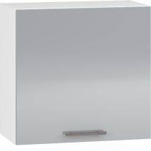 Szafka górna wisząca 1 drzwi GOO-60/58 Biały / Jasny Popiel Połysk VENTO Podstawowe