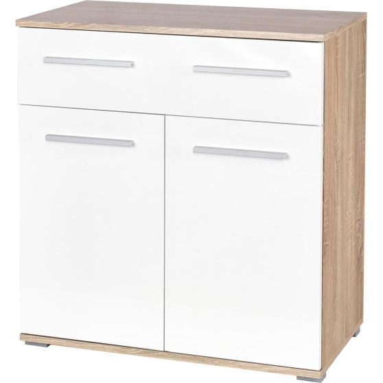Komoda KM-1 Dąb Sonoma / Biały LIMA Podstawowe