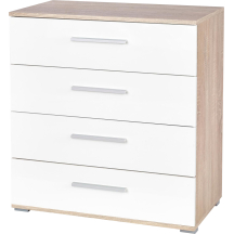 Komoda KM-3 Dąb Sonoma / Biały LIMA Podstawowe