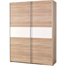 Szafa z drzwiami przesuwnymi S-1 Dąb Sonoma / Biały LIMA Podstawowe