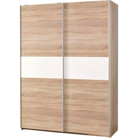 Szafa z drzwiami przesuwnymi S-1 Dąb Sonoma / Biały LIMA Podstawowe
