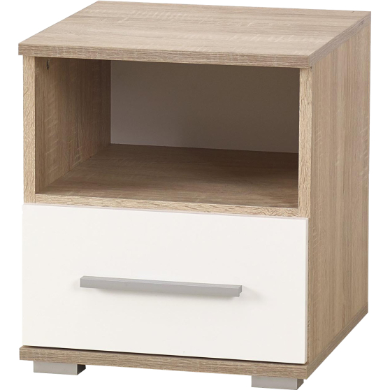 Szafka nocna SN-1 Dąb Sonoma / Biały LIMA Podstawowe