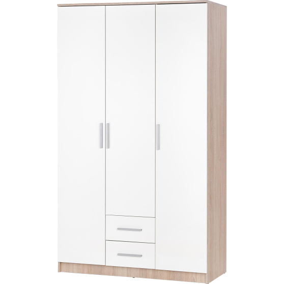 Szafa S-3 Dąb Sonoma / Biały LIMA Podstawowe