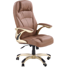 Fotel obrotowy gabinetowy CARLOS Jasny Brąz Podstawowe