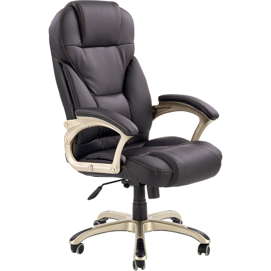 Fotel obrotowy gabinetowy DESMOND Czarny Podstawowe