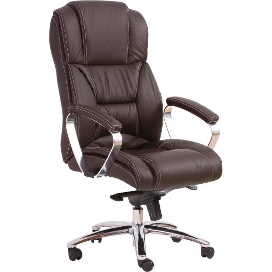 Fotel obrotowy gabinetowy FOSTER Ciemny Brąz Podstawowe