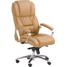 Fotel obrotowy gabinetowy FOSTER Jasny Brąz Podstawowe