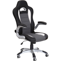 Fotel obrotowy gabinetowy LOTUS Czarny / Popiel Podstawowe