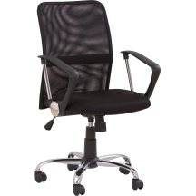 Fotel obrotowy pracowniczy TONY Czarny Podstawowe