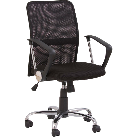 Fotel obrotowy pracowniczy TONY Czarny Podstawowe