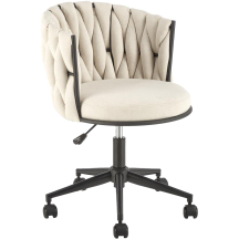 Fotel obrotowy gabinetowy TALON Jasny Beż Podstawowe