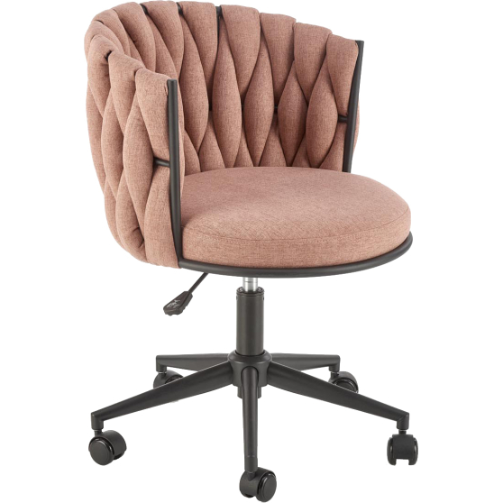 Fotel obrotowy gabinetowy TALON Różowy Podstawowe