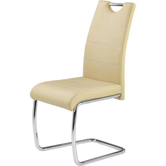 Krzesło metalowe K-211 Beż Podstawowe