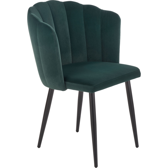 Krzesło metalowe K-386 Czarny / Ciemny Zielony Podstawowe