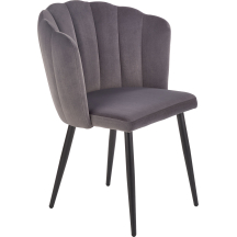 Krzesło metalowe K-386 Czarny / Popiel Podstawowe