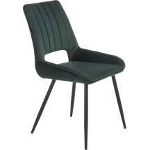 Krzesło metalowe K-404 Czarny / Ciemny Zielony Podstawowe