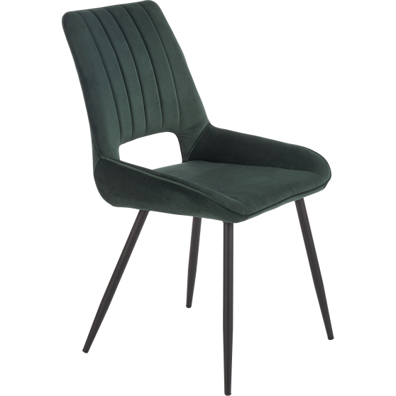 Krzesło metalowe K-404 Czarny / Ciemny Zielony Podstawowe