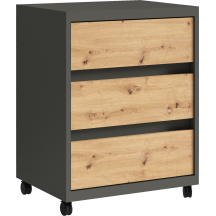 Kontenerek biurowy IGA Grafit Podstawowe