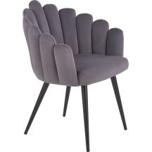 Krzesło metalowe K-410 Czarny / Popiel Podstawowe