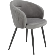 Krzesło metalowe K-430 Czarny / Popiel Podstawowe