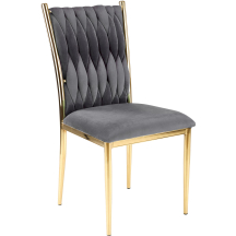 Krzesło metalowe K-436 Złoty / Popiel Podstawowe