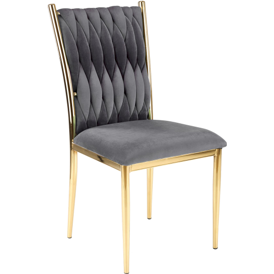 Krzesło metalowe K-436 Złoty / Popiel Podstawowe