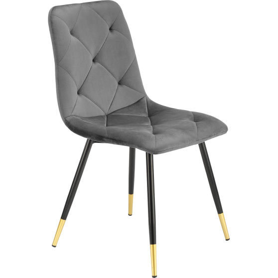 Krzesło metalowe K-438 Czarny / Złoty / Popiel Podstawowe