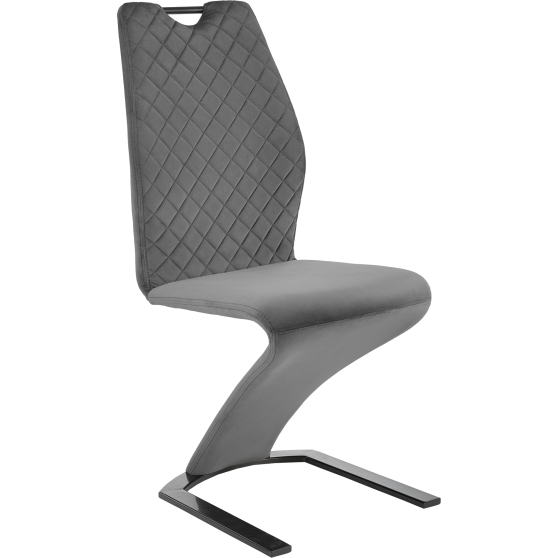 Krzesło metalowe K-442 Czarny / Popiel Podstawowe (1)