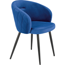 Krzesło metalowe K-430 Czarny / Granatowy Podstawowe