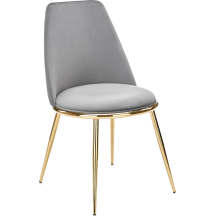 Krzesło metalowe K-460 Złoty / Popiel Podstawowe