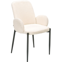 Krzesło metalowe K-477 Czarny / Krem Podstawowe