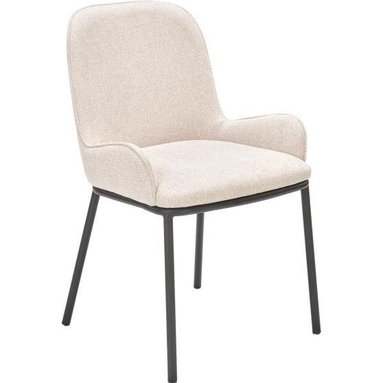 Krzesło metalowe K-481 Czarny / Beż Podstawowe