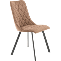 Krzesło metalowe K-450 Czarny / Beż Podstawowe