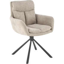 Krzesło metalowe K-495 Czarny / Beż Podstawowe