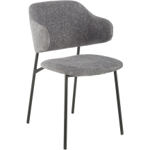 Krzesło metalowe K-497 Czarny / Popiel Podstawowe