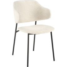 Krzesło metalowe K-497 Czarny / Krem Podstawowe