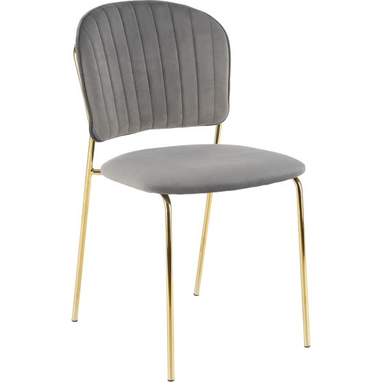 Krzesło metalowe K-499 Złoty / Popiel Podstawowe