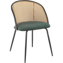Krzesło metalowe K-508 Czarny / Ciemny Zielony Podstawowe