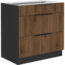 Szafka dolna stojąca 3 szuflady 80D 3S MONZA Podstawowe