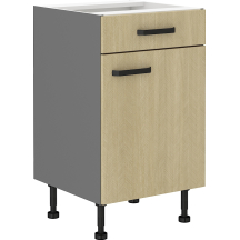 Szafka dolna stojąca 1 drzwi 1 szuflada 50 D 1F 1S SCANDI Podstawowe